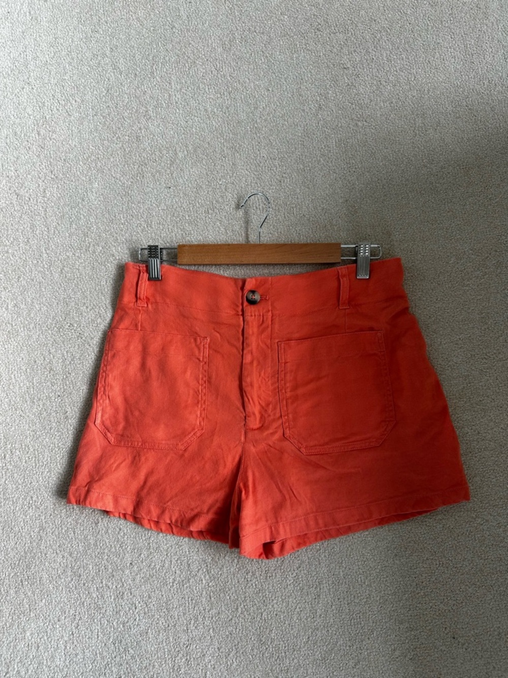 Anthropologie Colette Linen Blend Shorts